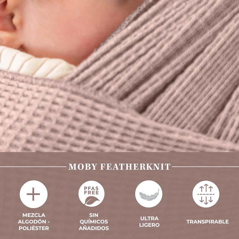 imagen de las caractreristicas y transpirabilidad del fular moby waffle